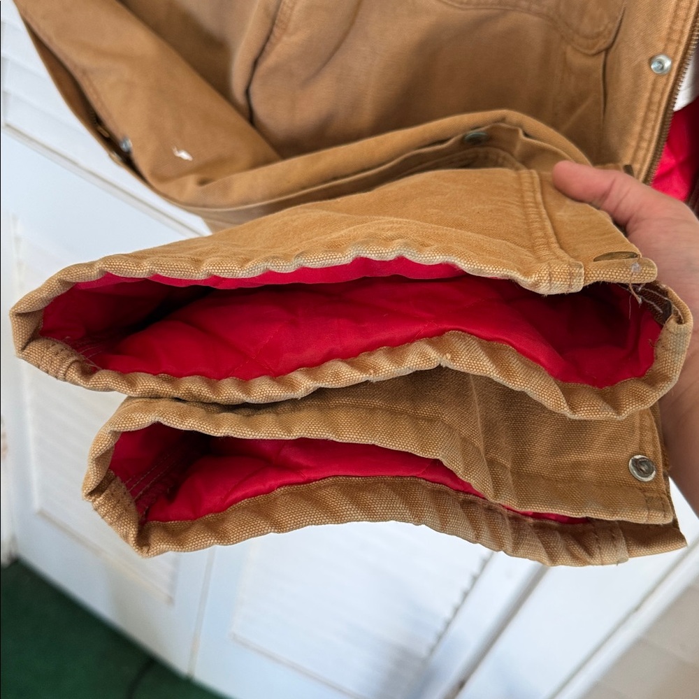 Vintage Carhartt Mens 42R Distressed Quilted Canvas Coveralls 996QZ USA Made - Picture 13 of 16